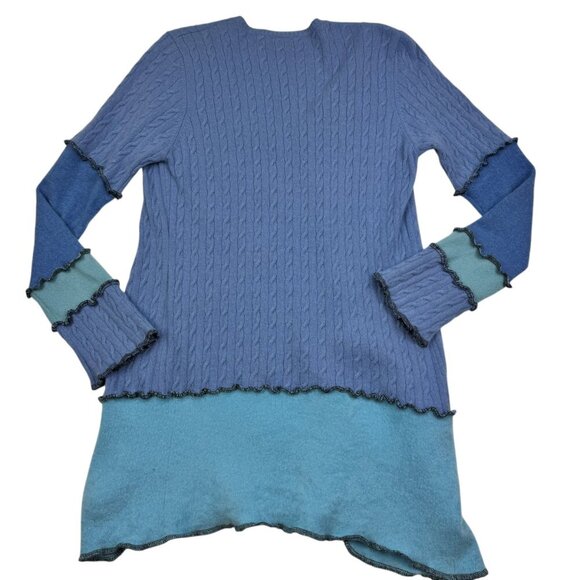 Cyndi Buck Design Unique/Artsy/One of a Kind Cashmere Cardigan Women's Size S/M - Picture 2 of 5